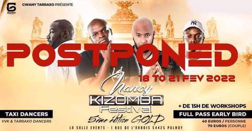 Nancy kizomba festival 5 Edition Gold